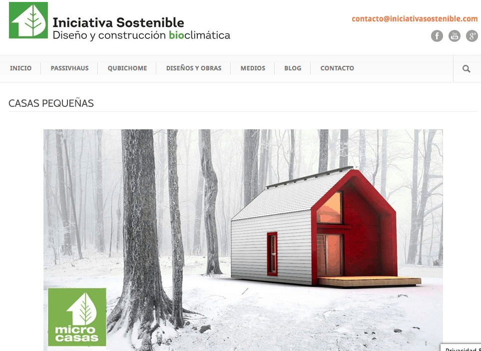 Iniciativa Sostenible, uno de los fabricantes de minicasas de España cuyo proyecto me ha gustado